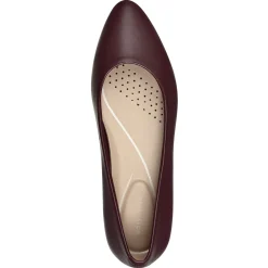 Caldise Leather Low Heel Dress Shoes