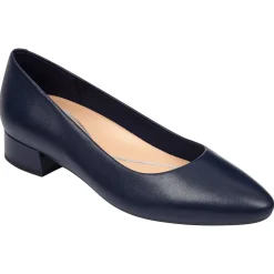 Caldise Leather Low Heel Dress Shoes